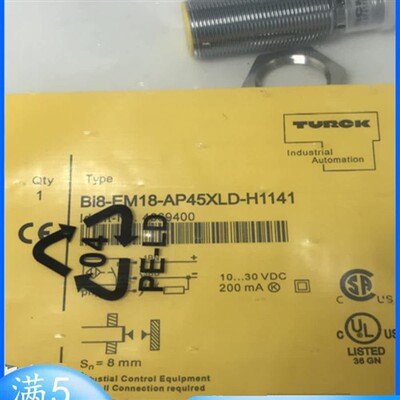 全新图尔克电感式BI8-EM18-AP45XLD-H1141 BI5-M18-AD6X-H1141