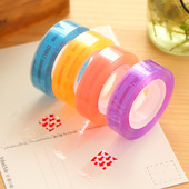 得力文具胶带小胶纸彩色小胶带学生儿童手工胶条DIY透明胶带学习