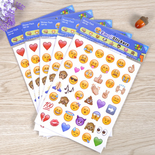 饰 emoji表情贴纸表情包 包邮 贴图贴画手账防水创意日记贴装