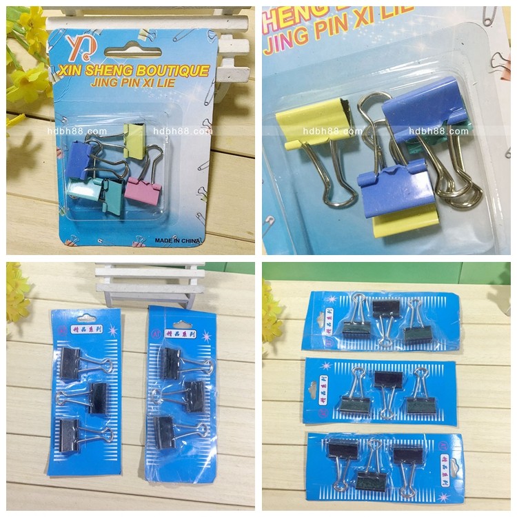 3个装黑色中号长尾夹 迷你彩色燕尾夹票据文件夹书办公用品铁夹子,文具电教/文化用品/商务用品,票夹/长尾夹,淘宝优惠券,粉丝福利购,淘宝优惠卷