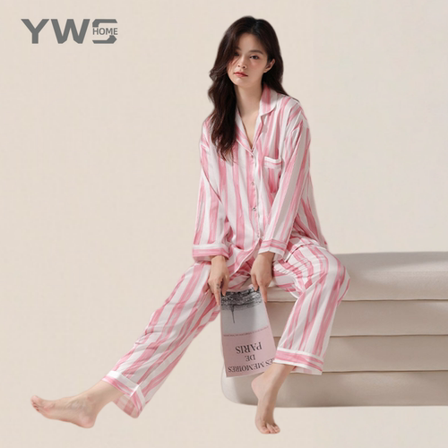 YWSHOME情侣睡衣凉感丝滑