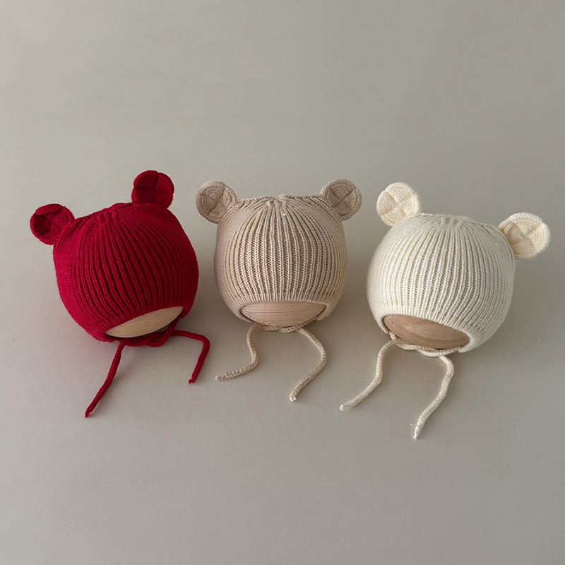 宝宝针织毛线帽秋冬保暖