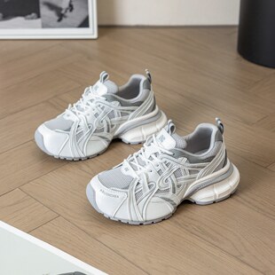超火运动女鞋 爆款 新款 2025秋季 厚底老爹鞋 女轻便软底百搭休闲单鞋