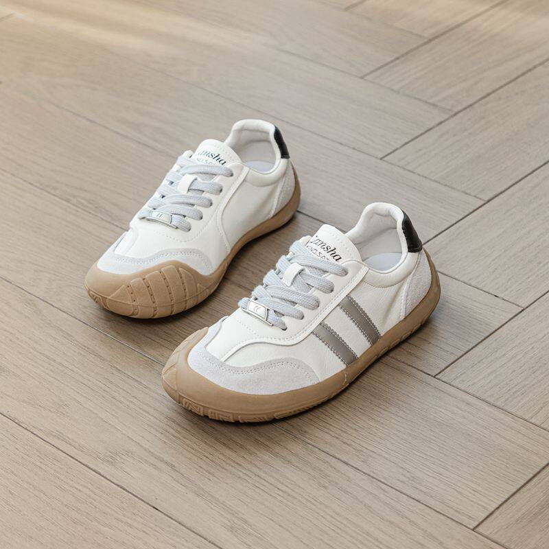 真皮德训鞋女薄底透气单鞋2025新款牛筋软底阿甘鞋运动板鞋小白鞋,女鞋,时尚休闲鞋,淘宝优惠券,粉丝福利购,淘宝优惠卷