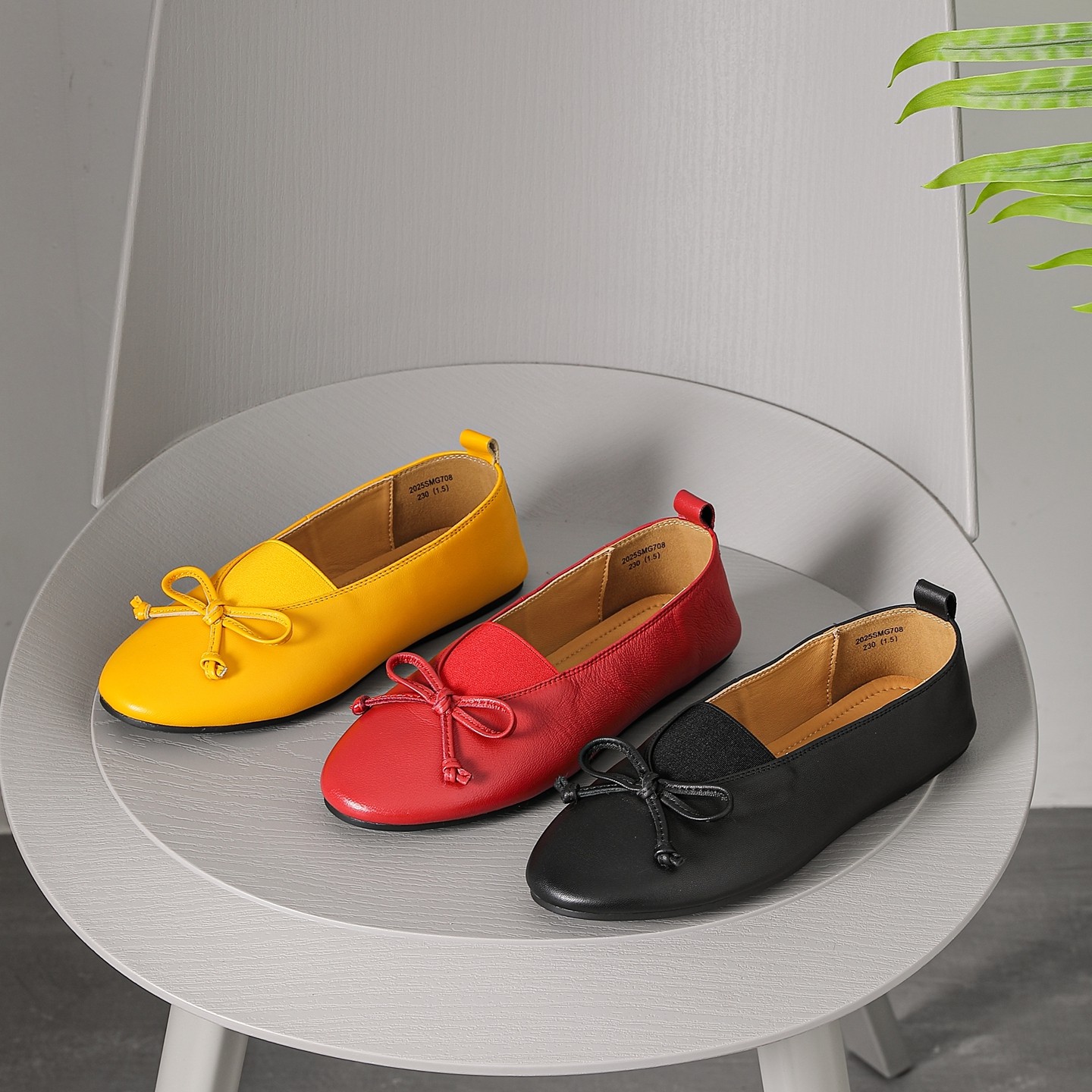 超软真皮蝴蝶结圆头平底浅口单鞋女2025新款爆款时尚百搭芭蕾舞鞋,女鞋,浅口单鞋,淘宝优惠券,粉丝福利购,淘宝优惠卷