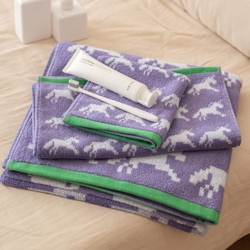 独角兽纯棉三件套方巾毛巾浴巾