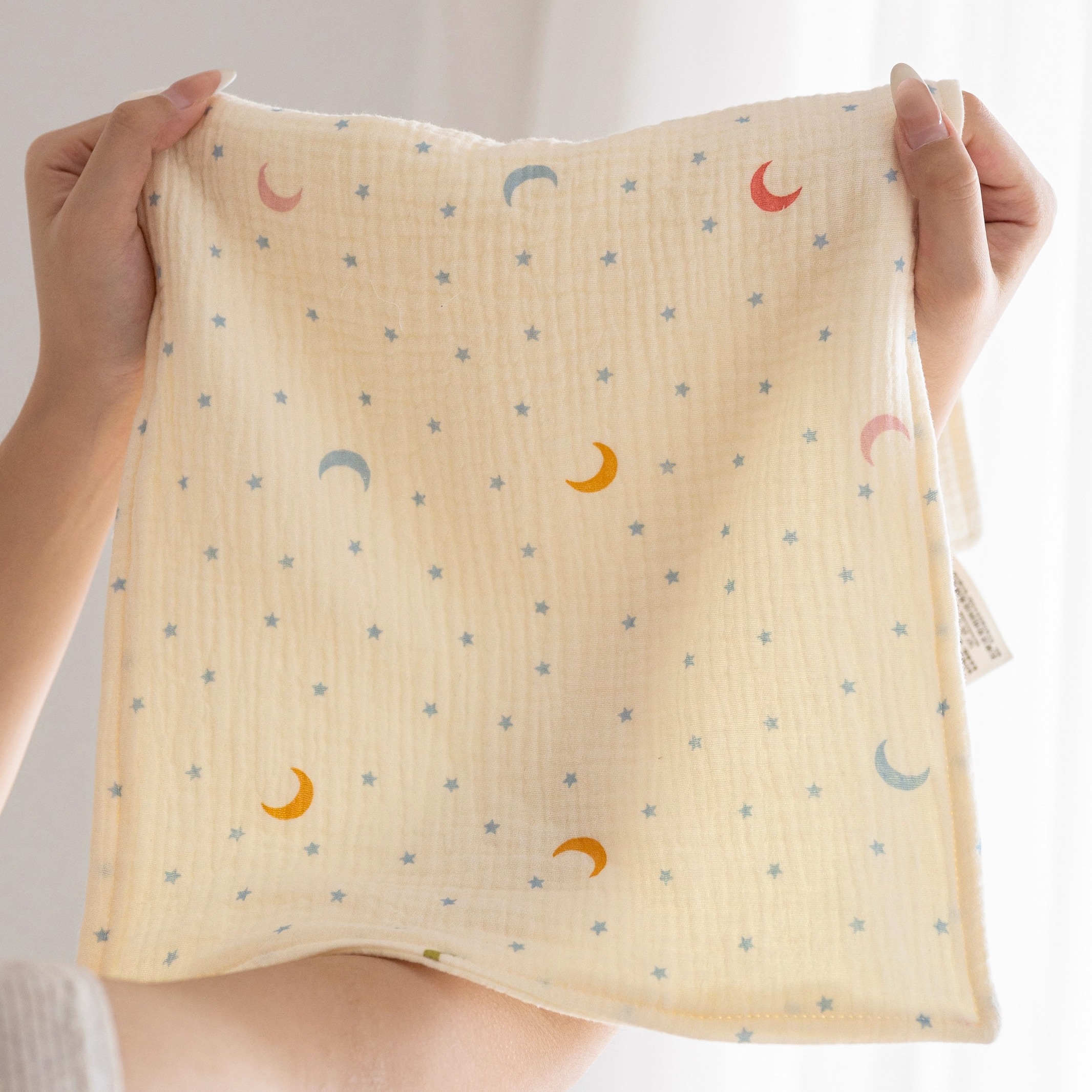 星星彩月儿童纯棉套装方巾毛巾