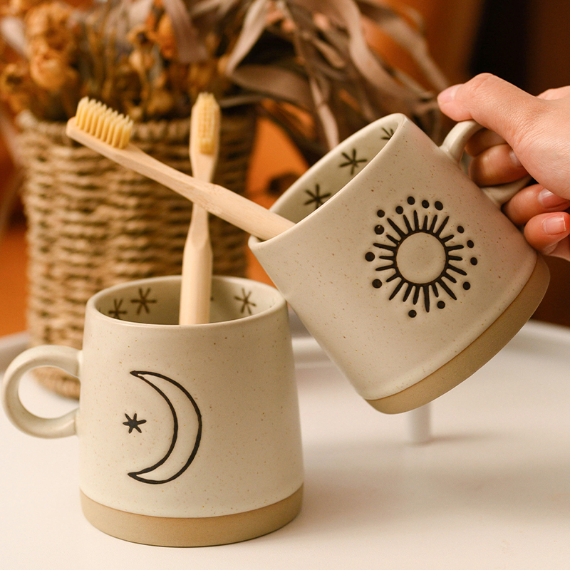 情侣漱口杯陶瓷复古北欧ins风