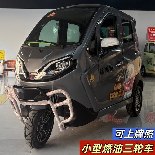 金河星酷宝纯燃油小款三轮车可上正规牌照手把式操作城市代步轿车