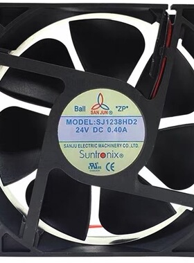 三巨SJ1238HD2 24V 0.4A 12038滚珠直流变频器风扇