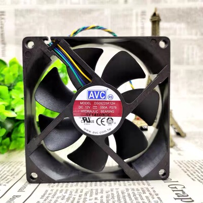 AVC AVC DS09225R12H 12V 0.41A 9025 9CM 4线PWM静音散热风扇