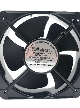 FP-20240 EX-S1-B AC220/240V 50/60Hz 0.45A 65W柜风机