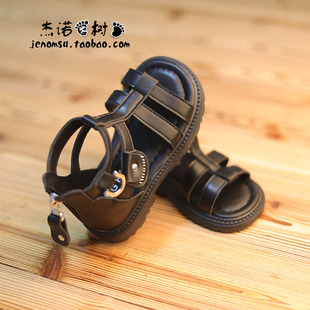 夏天女童凉鞋jk洋气韩版公主时尚2025新款中小童时装沙滩鞋罗马靴