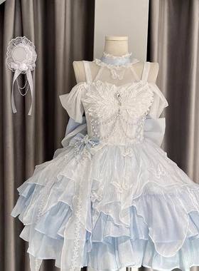 现货白天鹅公主洛丽塔礼服斗篷裙