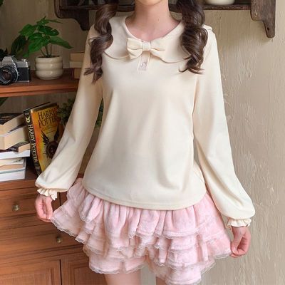 秋冬款lolita内搭娃娃领