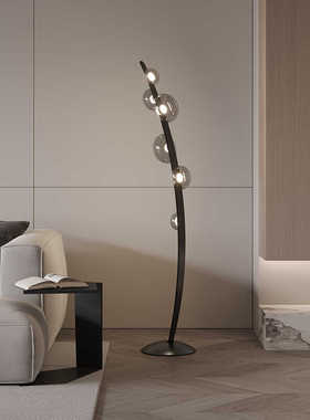 意大利设计师露珠皮革落地复古灯客厅沙发旁样板书房装饰氛围灯具