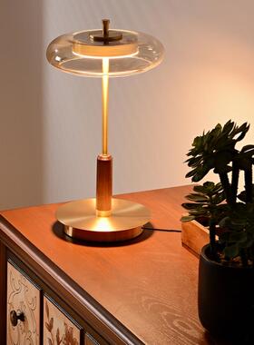 2025新款台灯客厅美式高级轻奢实木落地灯卧室茶室书房氛围装饰灯