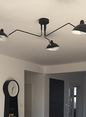 中古法式SergeMouille北欧客厅吊灯张牙舞爪卧室主灯设计师鸭嘴灯