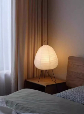 Akari日本落地灯野口勇侘寂风客厅卧室台灯民宿日式宣和纸艺术灯