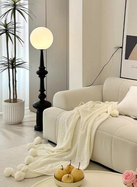 创意客厅装饰落地灯卧室罗马柱落地灯中古风设计师床头书桌台灯具
