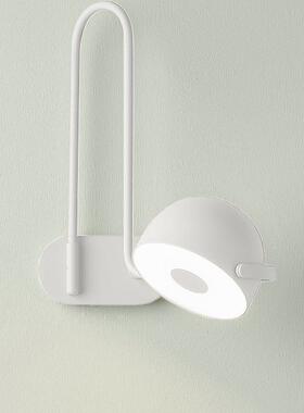 现代简约卧室奶油风可旋转创意床头壁灯走廊过道房间书房摇臂壁灯