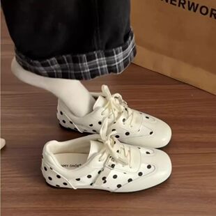 增高厚底德训鞋女2026新款春夏配裙子玛丽珍休闲阿甘鞋小白运动鞋