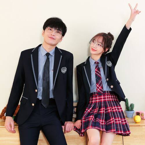 英伦学院风西装套装男女jk制服西服工装学生校服幼儿园老师工作服