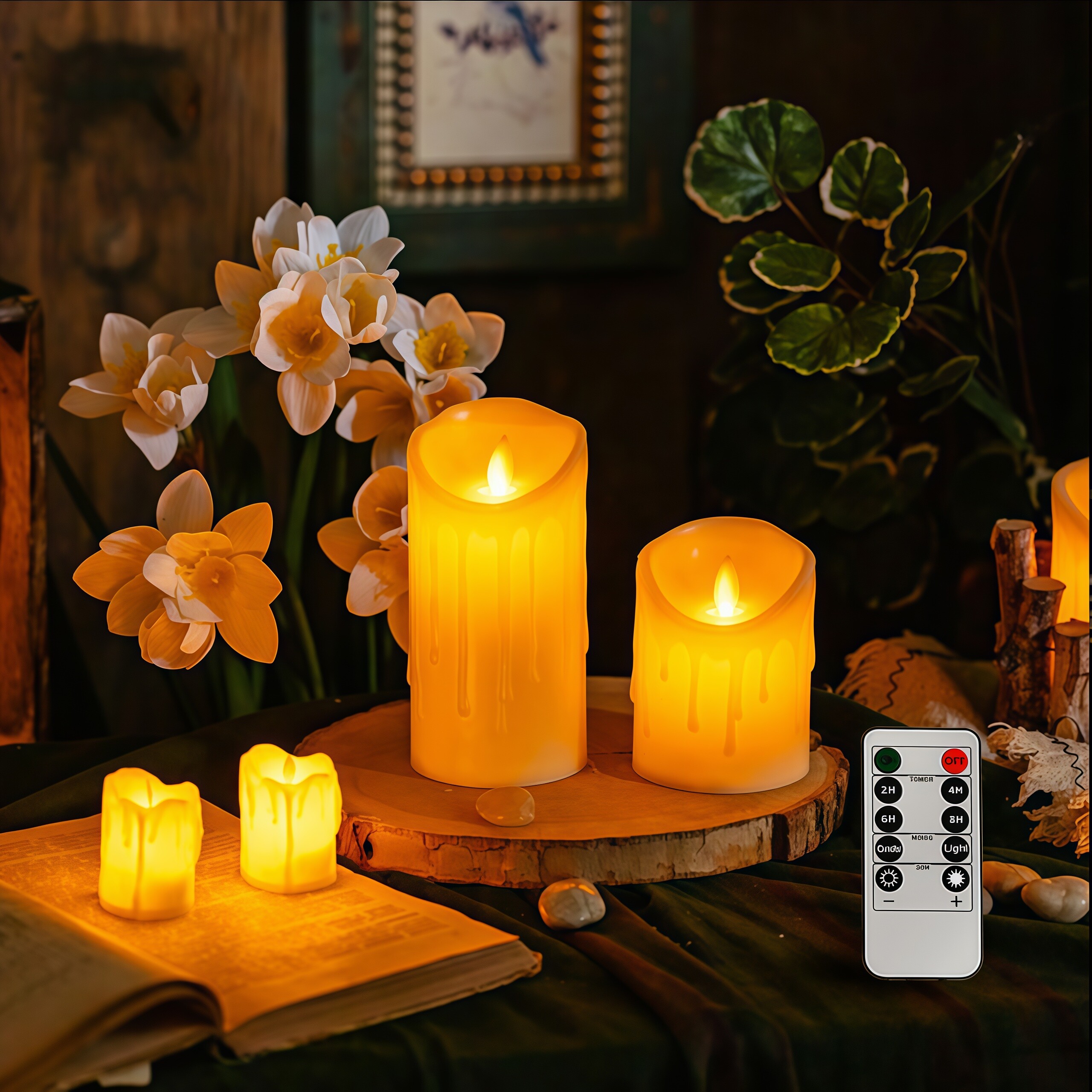 仿真流泪假蜡烛led遥控电子蜡烛灯摇摆生日浪漫求婚烛光氛围夜灯