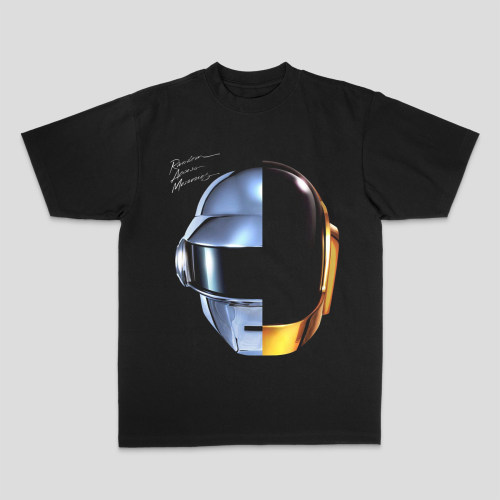 Daft Punk蠢朋克 美式复古重磅100%纯棉数码直喷夏季短袖T恤