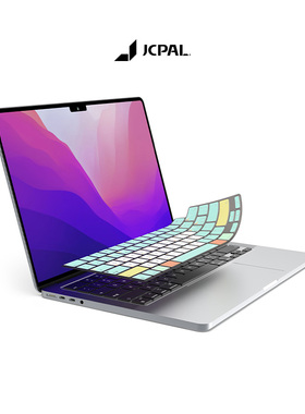 JCPal快捷键盘膜适用2025新款超薄macbookro14/16寸Air1513M4硅胶
