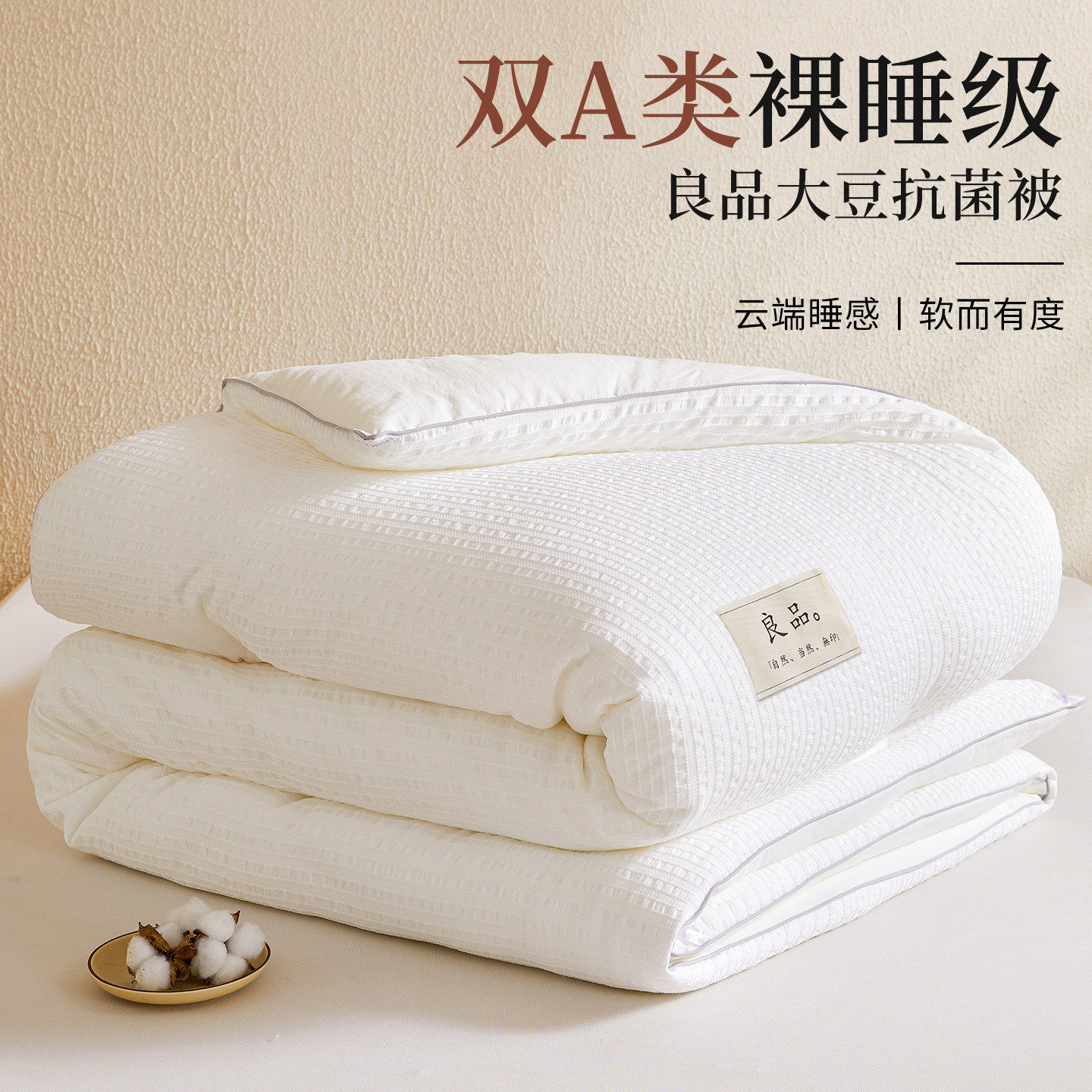 A类大豆纤维被子冬被加厚保暖宿舍春秋被芯棉被四季通用,床上用品,化纤被,淘宝优惠券,粉丝福利购,淘宝优惠卷