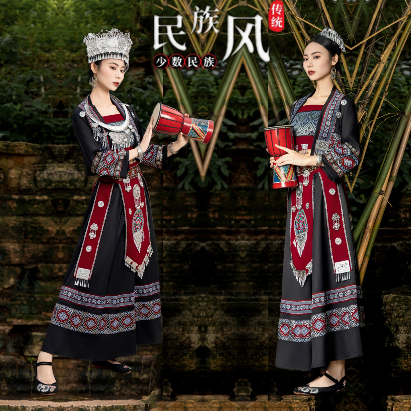 女苗族服装苗家风情旅拍服饰