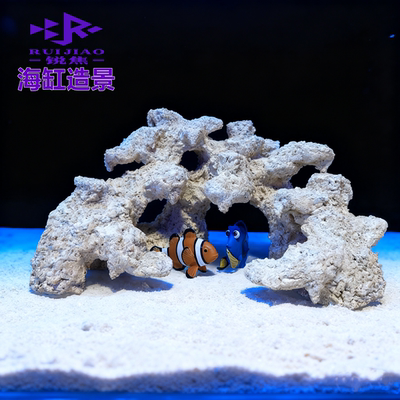 自然礁石海缸造景珊瑚4045缸培菌爪哇基拉戈人造死石水方缸LPSfot