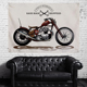 可定制潮流摩托车行墙饰背景布户外机车酒店餐馆卧室客厅装 饰挂布