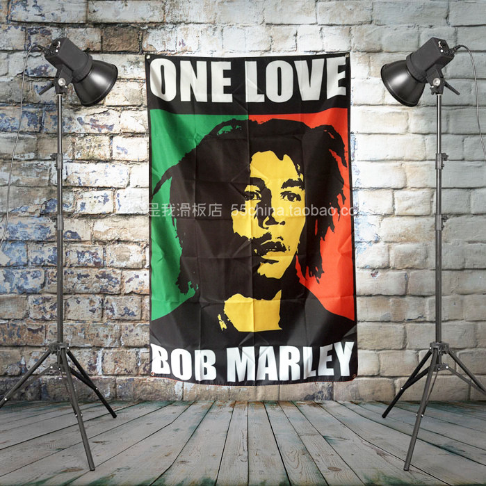 BOB MARLEY鲍勃玛丽摇滚挂旗 酒吧装饰壁挂 家装挂布 音乐节大旗在类目 家居饰品, 壁饰中 - 来自Buy2taobao.com提供专业的淘宝代购服务