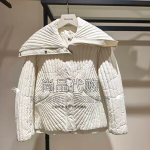 Marisfrolg玛丝菲尔秋冬大翻领鹅绒轻薄羽绒服A1DE4707Y 4980