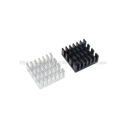 小散热片 铝制电子散热片14x14x5.5(mm) 颜色可选