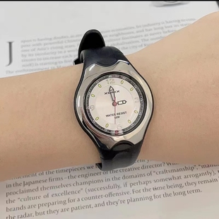 XONIX时尚 超薄防水电子男表中学生考试运动防水手表女 潮流指针式