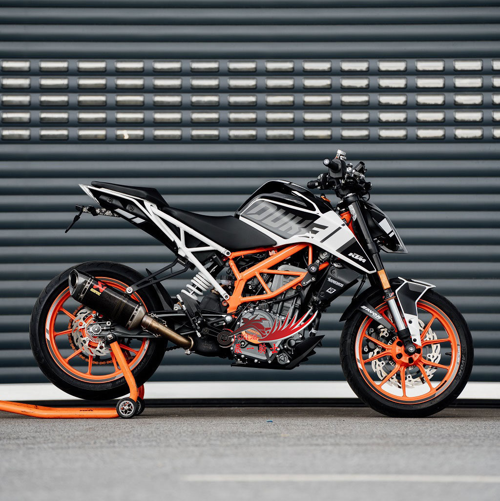 定制ktm duke390/250改装贴纸车身贴全车版画拉花油箱贴透明车衣