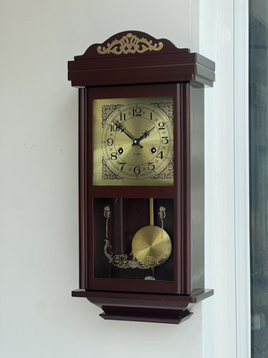 老式北极星纯铜机芯风水机械挂钟