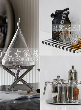 样板间厨房台面岛台软装饰品摆件