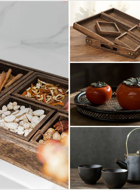 样板间厨房摆件新中式台面组合