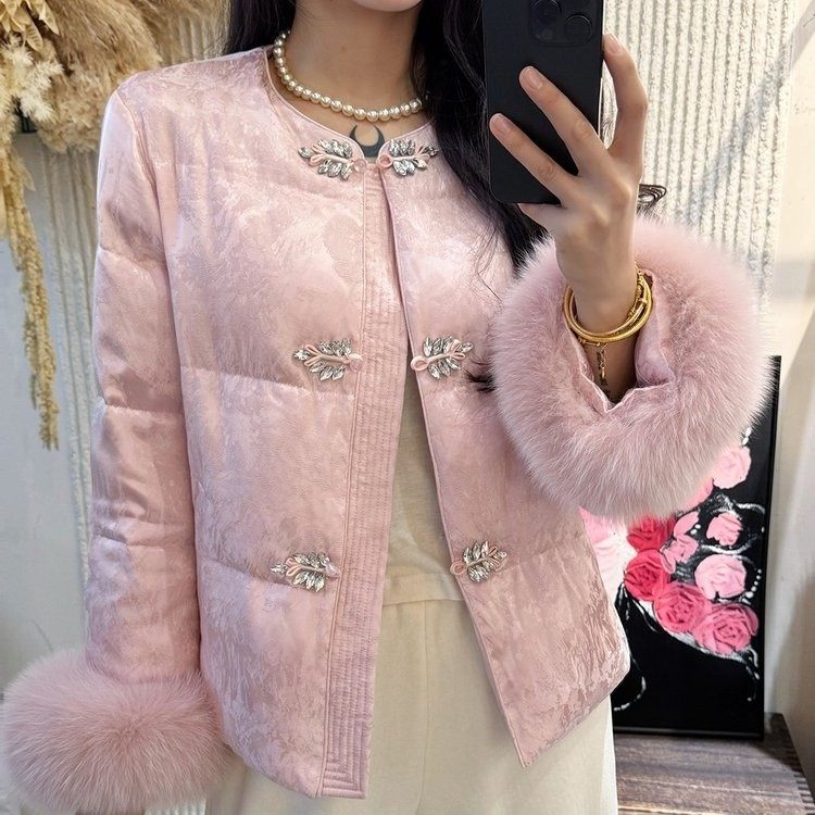 新中式国风毛领盘扣棉服女冬季新款加厚保暖时尚高级感黄色外套潮,女装/女士精品,中老年女装,淘宝优惠券,粉丝福利购,淘宝优惠卷