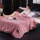 Красное коралловое высококачественное одеяло свадебное зимнее одеяло Scheer wedding leisure blanket/одеяло/бархатное одеяло утолщенного большого однотонного цвета для сохранения тепла mini 3