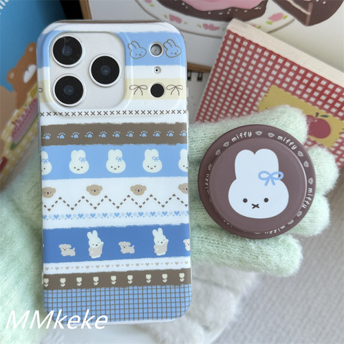 菲尔岛小兔子双层磨砂磁吸手机壳