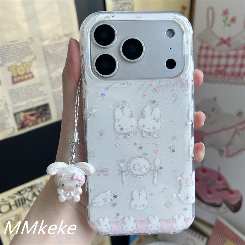可爱小兔子双层imd手机壳