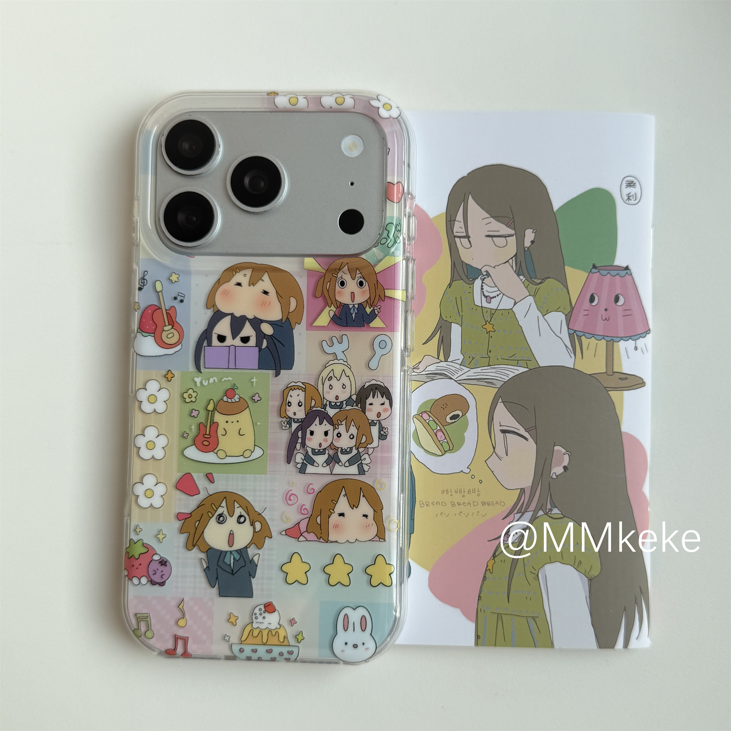 MMkeke日漫二次元轻音少女Q版平泽唯甜妹jk制服女高适用iPhone17promax双层imd手机壳苹果16pro保护套15pm/14