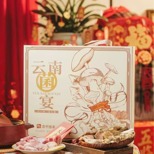 云南冻干菌菇礼盒装云南菌宴 一套冻干菌宴大礼包云南特产菌礼