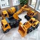 益智玩具滑行挖掘机男孩翻斗车 大号儿童工程沙滩套装 滑行自如