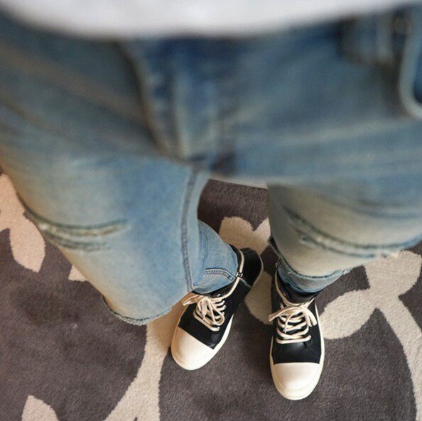 Jeans pour jeunesse pieds Slim pour automne - Ref 1460956 Image 3